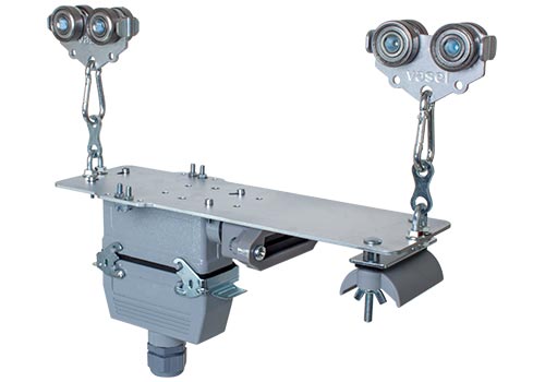 Pendant Station Trolley with plastic saddle for Flatform Cables